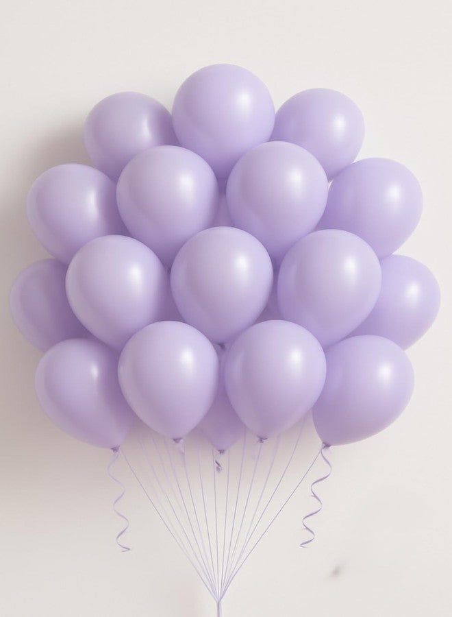Flyloons Purple Pastel Balloons Pack of 50 for birthday decoration items also suitable Baby Shower, Anniversary, Wedding, Celebration, Party - Image 1